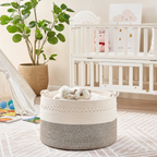 Baumwoll-Aufbewahrungskorb Rund Groß – Fasst Alles Ordentlich