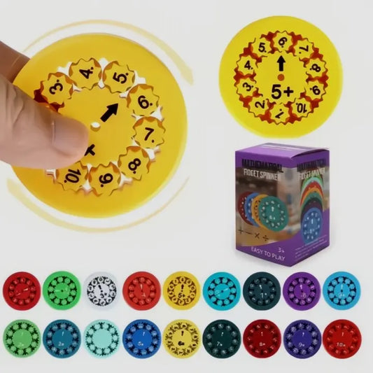 Ruhiges Mathematik-Training für Kinder: 9-teiliges Fidget-Spinner-Set löst Hausaufgaben-Streitigkeiten Mivoza Deutschland