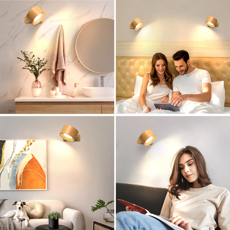 1+1 GRATIS | Rotierbare kabellose LED-Wandleuchte – Flexible, tragbare Beleuchtungslösung Mivoza Deutschland