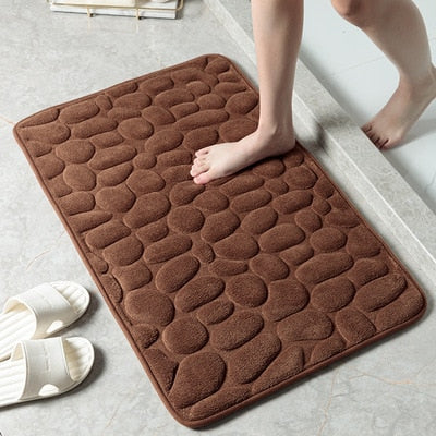 BathMat™ Geprägter Badvorleger mit Kopfsteinpflaster