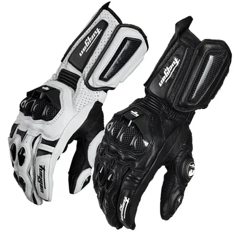 Leder-Motorradhandschuhe - 1 Paar