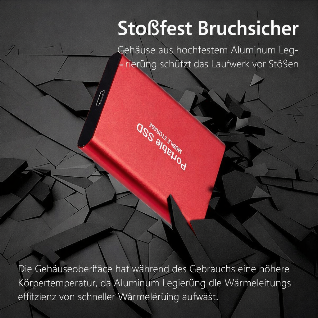 Externe SSD Festplatte 128GB – Ultraschnell USB 3.1