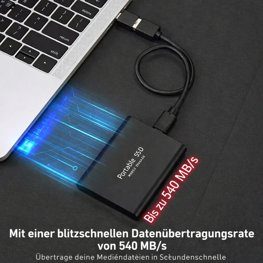 Externe SSD Festplatte 128GB – Ultraschnell USB 3.1