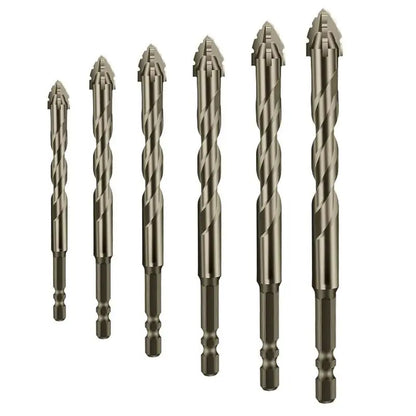 Sägezahn-Bohrer Set — Titanbeschichtet & hitzebeständig im 4-Nut-Design 6er Set Mivoza Deutschland