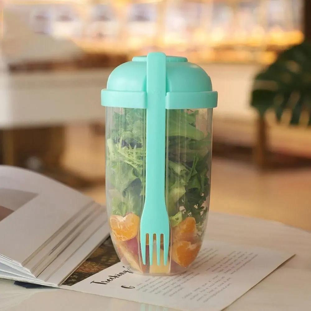 Salatbecher To-Go — Mit Gabel & Soßenschale für bequemes Essen unterwegs Mivoza Deutschland