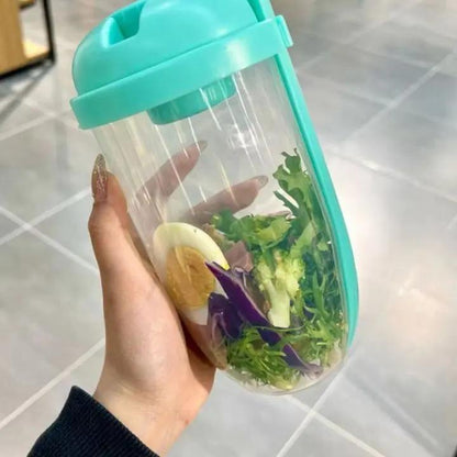 Salatbecher To-Go — Mit Gabel & Soßenschale für bequemes Essen unterwegs Mivoza Deutschland