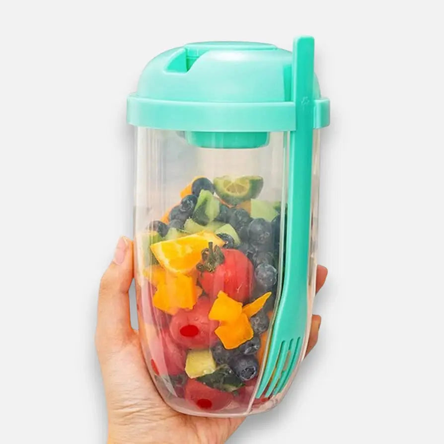 Salatbecher To-Go — Mit Gabel & Soßenschale für bequemes Essen unterwegs Mivoza Deutschland