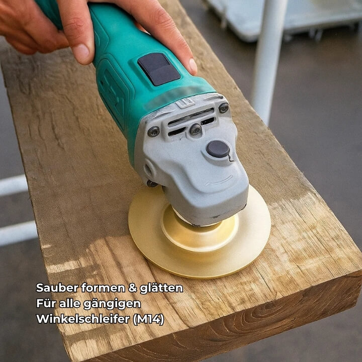 Holzschnitzscheiben-Set für Winkelschleifer – Sauber formen ohne Kraftverlust