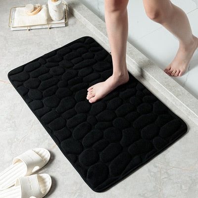 BathMat™ Geprägter Badvorleger mit Kopfsteinpflaster