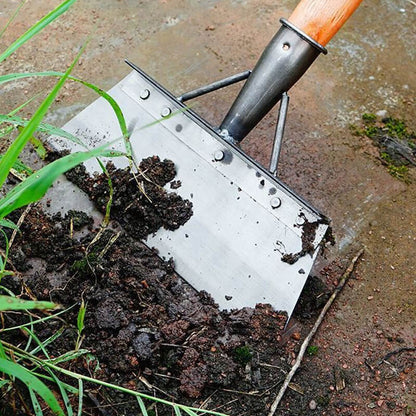 Multifunktionale Gartenreinigungsschaufel aus Stahl