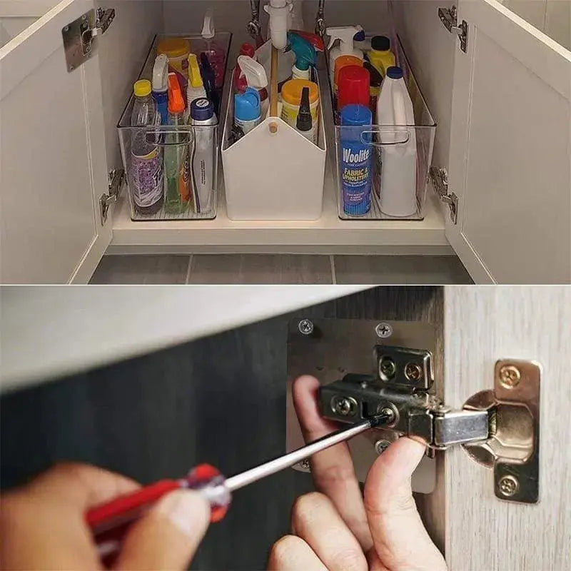 2+2 GRATIS | Scharnier-Reparaturplatten-Set [INKLUSIVE Schrauben] Mivoza Deutschland