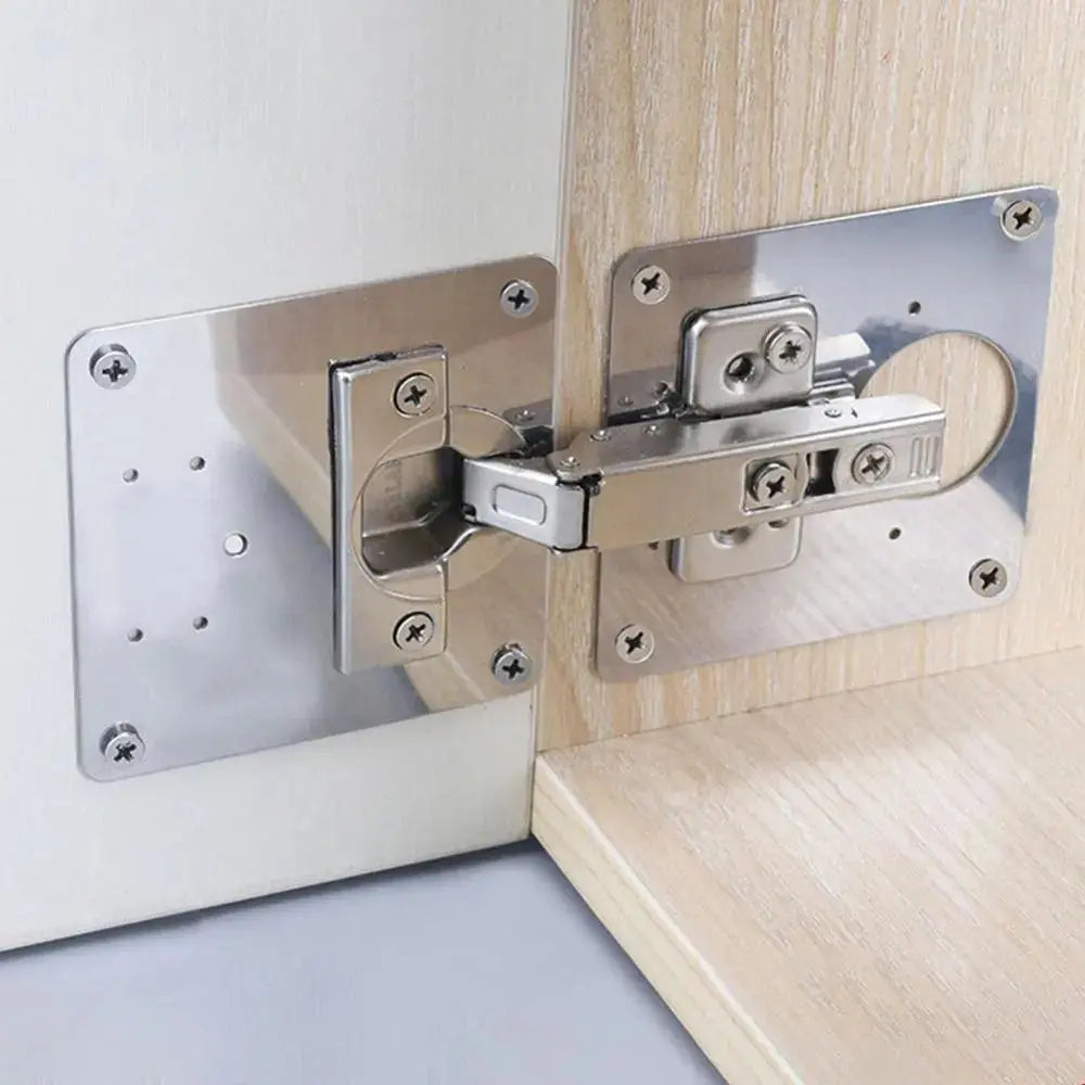 2+2 GRATIS | Scharnier-Reparaturplatten-Set [INKLUSIVE Schrauben] Mivoza Deutschland