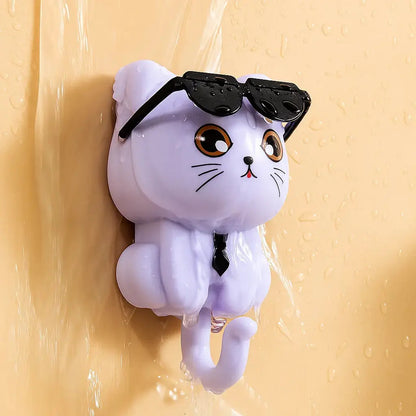 Schlüsselhaken Katze mit Sonnenbrille – Stilvoll für Flur & Küche Mivoza Deutschland