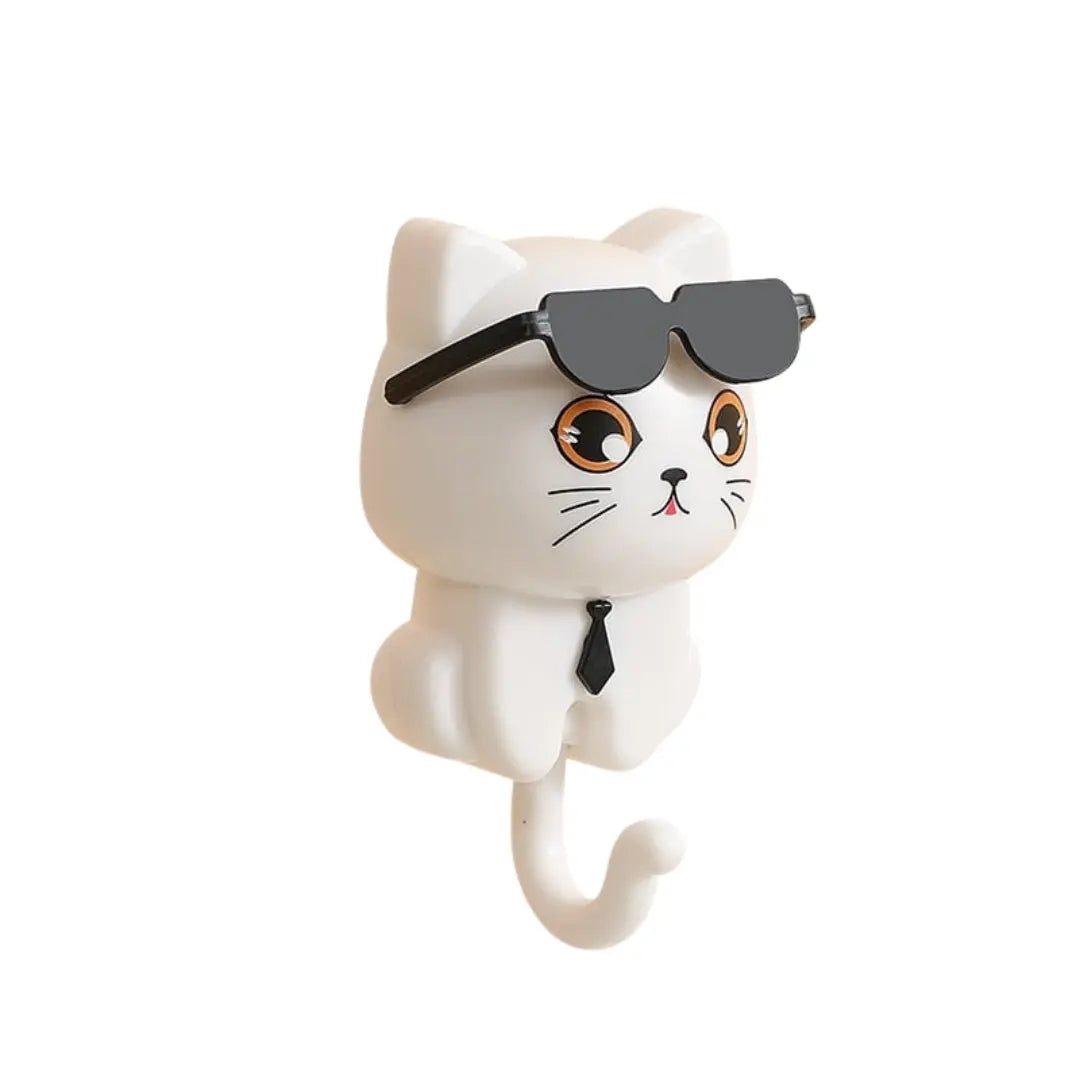 Schlüsselhaken Katze mit Sonnenbrille – Stilvoll für Flur & Küche Mivoza Deutschland