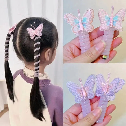Schmetterlings-Haargummis im Spiraldesign – Süßes Geschenk für Tochter & Enkelin Mivoza Deutschland