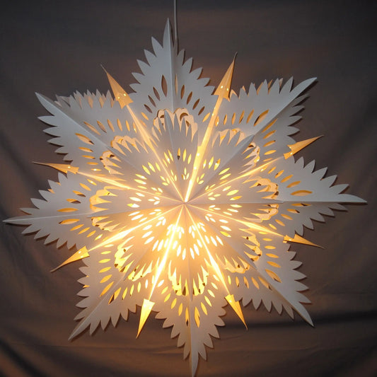 Schneeflocken-Weihnachtslaterne – Elegantes Licht für Winterabende Mivoza Deutschland