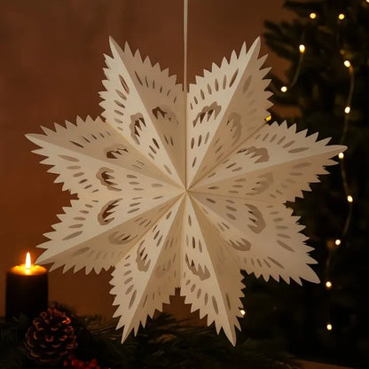 Schneeflocken-Weihnachtslaterne – Elegantes Licht für Winterabende Mivoza Deutschland