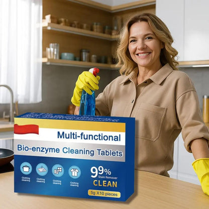 Schnell wirkende Bio-Enzym Reinigungstabletten 5 Boxen — Mit starker Fettlösekraft Mivoza Deutschland
