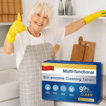 Schnell wirkende Bio-Enzym Reinigungstabletten 5 Boxen — Mit starker Fettlösekraft Mivoza Deutschland