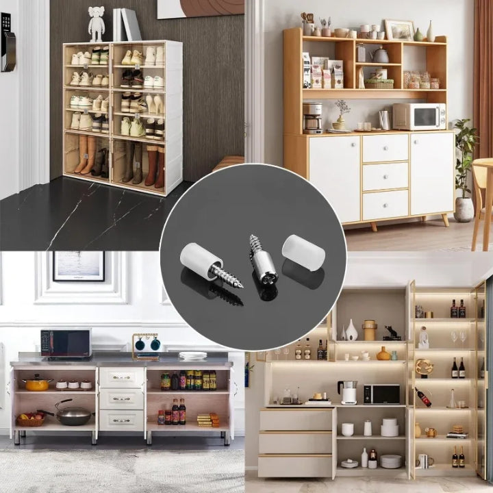 40 Stück selbstschneidende Regalstützen