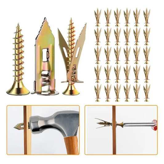 Self Drilling Drywall Anchors with Screws Kit Zorenza