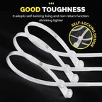 Selbstsichernde Kabelbinder mit Schraubloch – Zugkraft bis 22 kg Mivoza Deutschland