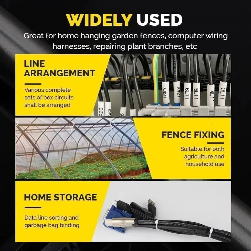 Selbstsichernde Kabelbinder mit Schraubloch – Zugkraft bis 22 kg Mivoza Deutschland