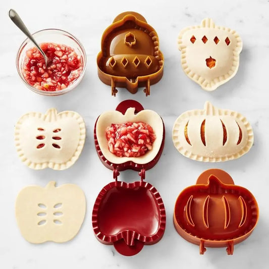Set saisonaler Hand Pie Formen – Klappbare Kunststoffformen für einfaches Backen Mivoza Deutschland