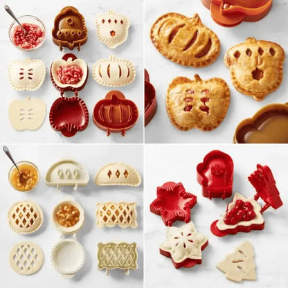 Set saisonaler Hand Pie Formen – Klappbare Kunststoffformen für einfaches Backen Mivoza Deutschland