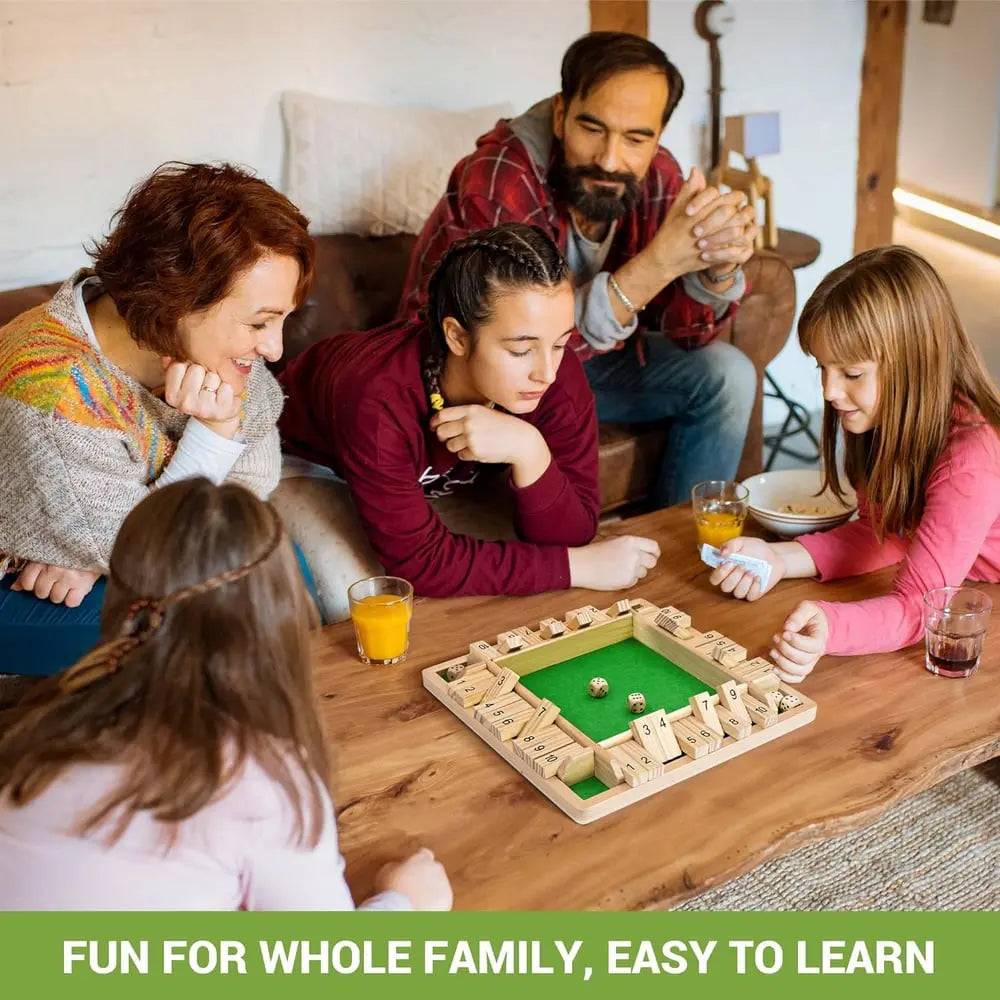 FUNNY FAMILY GAMES-Shut The Box Board Game🎲 Zorenza