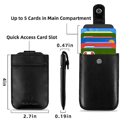 Slim Wallet aus PU-Leder – Sicher & Kompakt Mivoza Deutschland