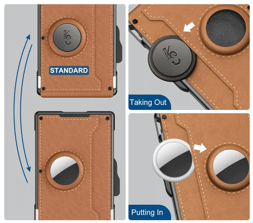 Slim Wallet mit RFID-Schutz und Karten-Pop-Up-System Mivoza Deutschland