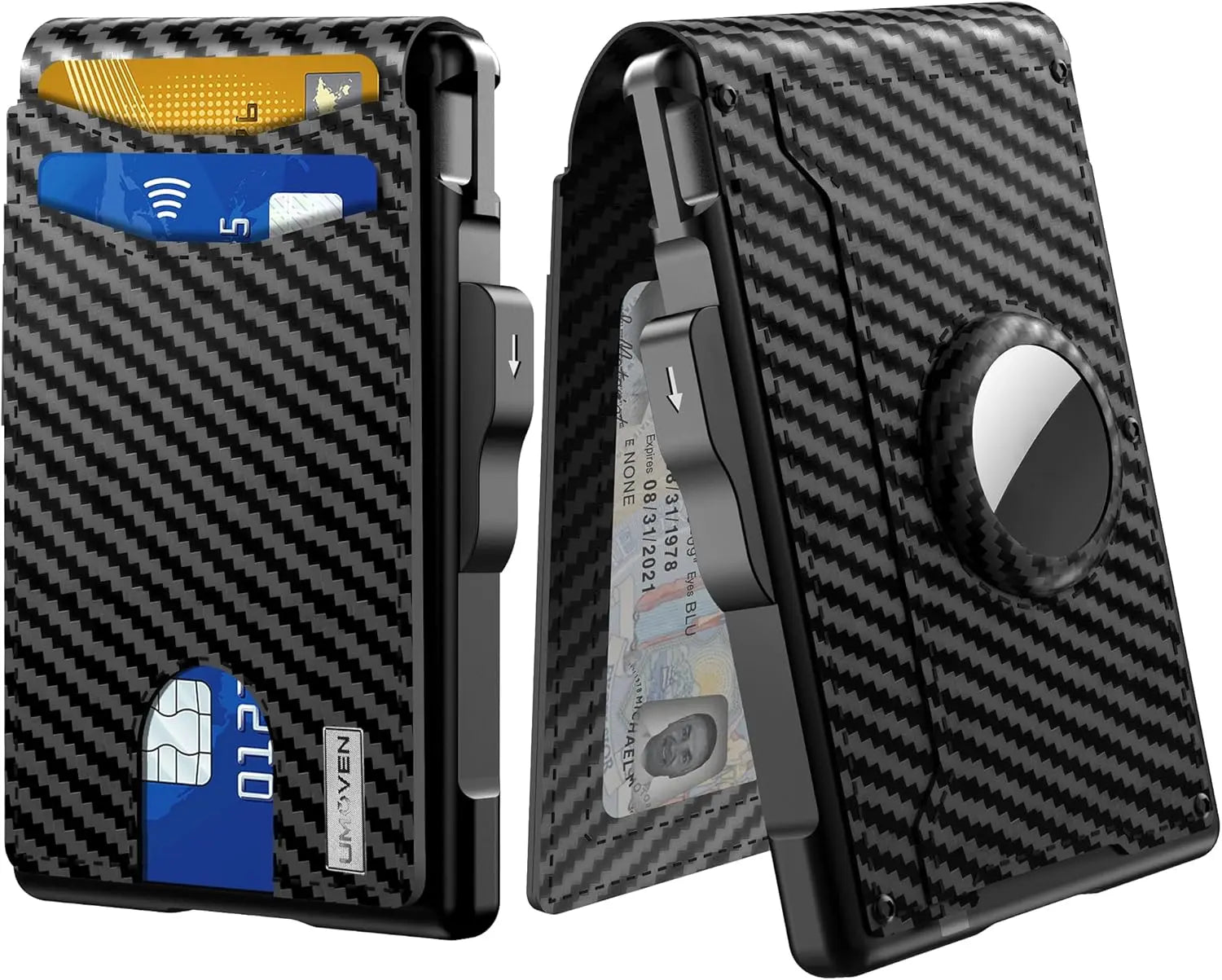 Slim Wallet mit RFID-Schutz und Karten-Pop-Up-System Mivoza Deutschland