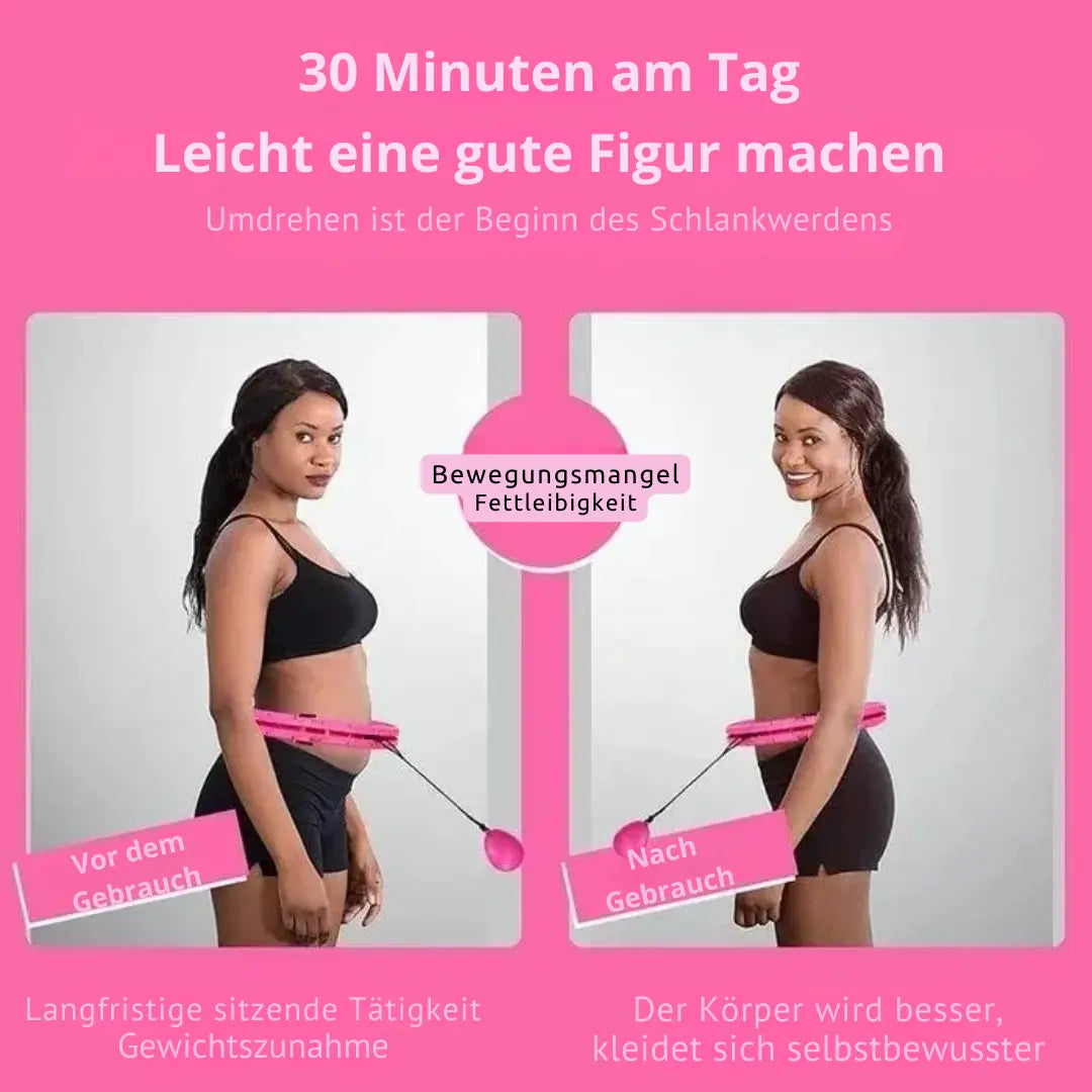 Smart Hula Hoop mit Gewicht – Verstellbar & mit sanftem Massageeffekt Mivoza Deutschland