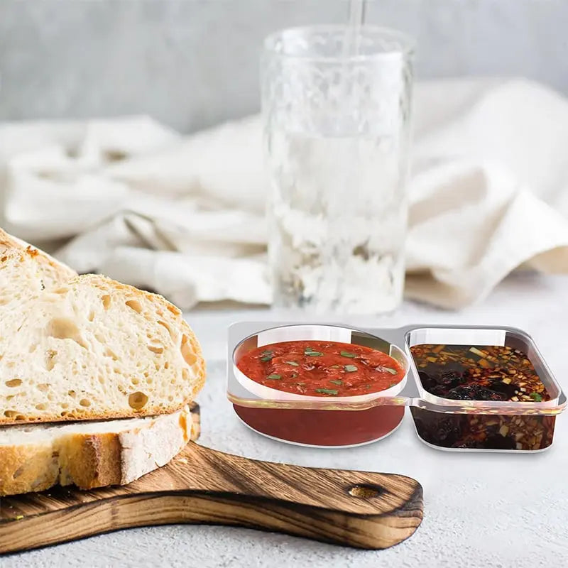Snackbehälter mit doppeltem Fach – Auslaufsicherer Frischebehälter Mivoza Deutschland
