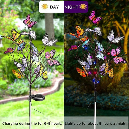 Solar-Gartenleuchte Schmetterling – Wetterfest & stimmungsvoll beleuchtet Mivoza Deutschland