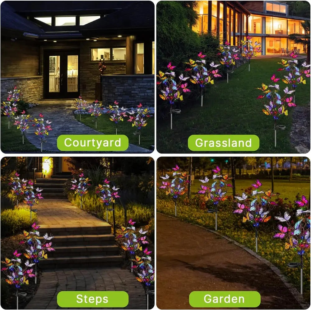 Solar-Gartenleuchte Schmetterling – Wetterfest & stimmungsvoll beleuchtet Mivoza Deutschland