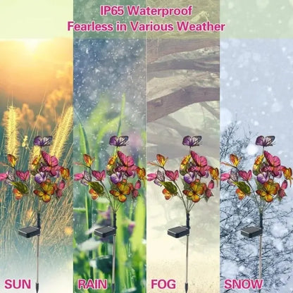 Solar-Gartenleuchte Schmetterling – Wetterfest & stimmungsvoll beleuchtet Mivoza Deutschland