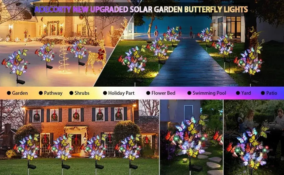 Solar-Gartenleuchte Schmetterling – Wetterfest & stimmungsvoll beleuchtet Mivoza Deutschland