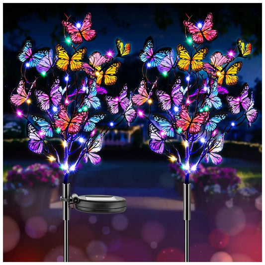 Solar-Gartenleuchte Schmetterling – Wetterfest & stimmungsvoll beleuchtet Mivoza Deutschland