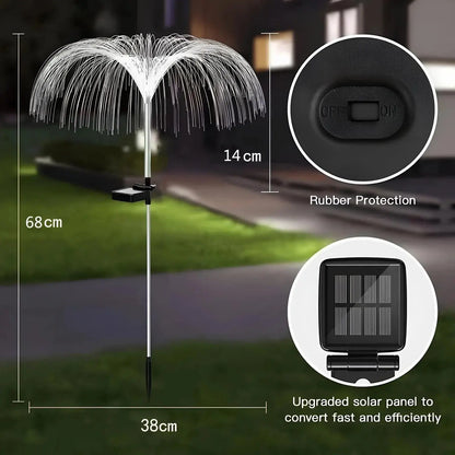 Solar-Gartenlicht Qualle – Hypnotischer Farbwechsel bei Nacht Mivoza Deutschland