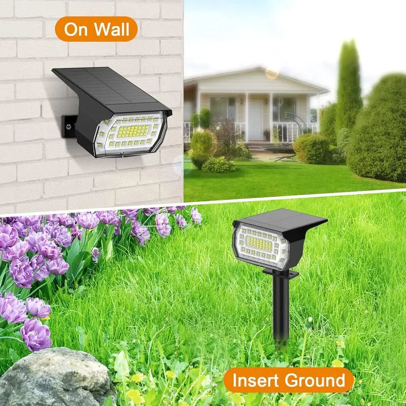 Solar-LED-Strahler für den Außenbereich – Wetterfeste Gartenbeleuchtung mit 3 Helligkeitsstufen Mivoza Deutschland