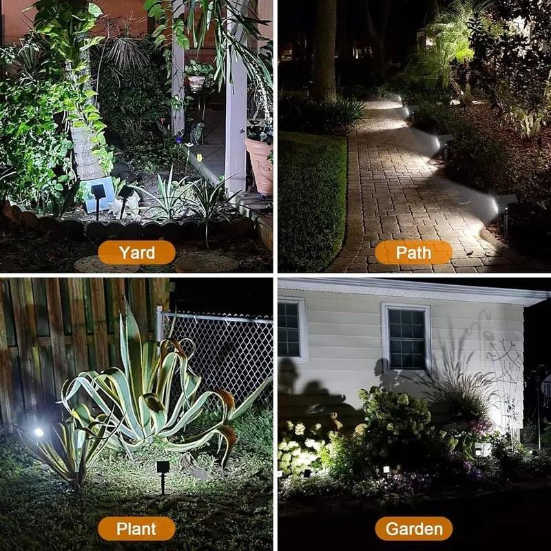 Solar-LED-Strahler für den Außenbereich – Wetterfeste Gartenbeleuchtung mit 3 Helligkeitsstufen Mivoza Deutschland
