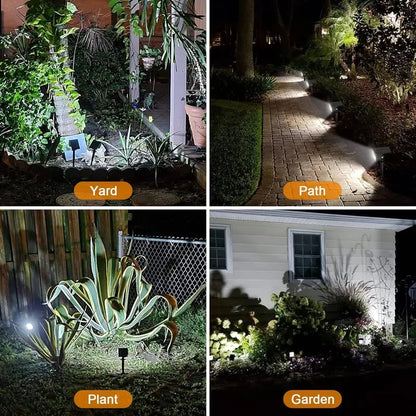 Solar-LED-Strahler für den Außenbereich – Wetterfeste Gartenbeleuchtung mit 3 Helligkeitsstufen Mivoza Deutschland