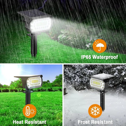 Solar-LED-Strahler für den Außenbereich – Wetterfeste Gartenbeleuchtung mit 3 Helligkeitsstufen Mivoza Deutschland