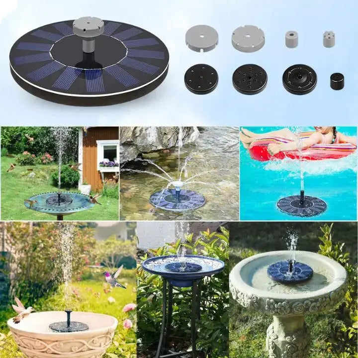 1+1 Gratis | Solarbetriebener Schwimmender Gartenbrunnen Mivoza Deutschland