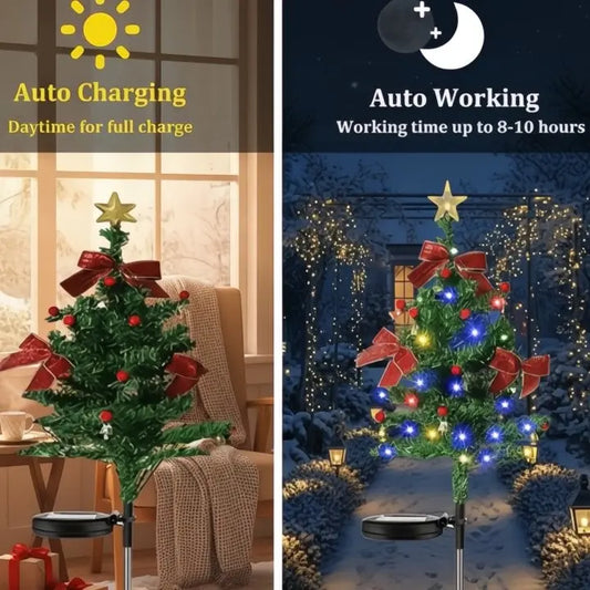 Solar-Weihnachtsbäume – Dekorative Wegbeleuchtung im Garten Mivoza Deutschland