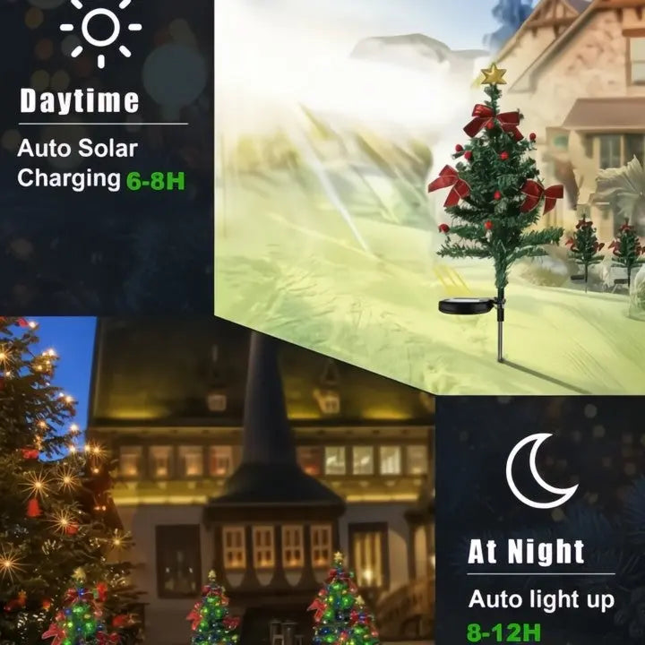 Solar-Weihnachtsbäume – Dekorative Wegbeleuchtung im Garten Mivoza Deutschland