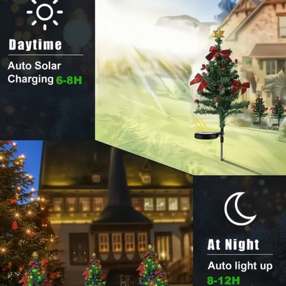 Solar-Weihnachtsbäume – Dekorative Wegbeleuchtung im Garten Mivoza Deutschland
