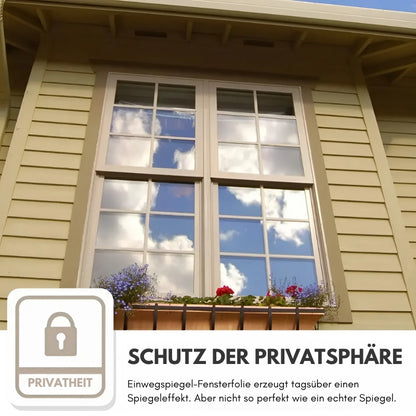 Wärmedämmende Sichtschutzfolie für Fenster